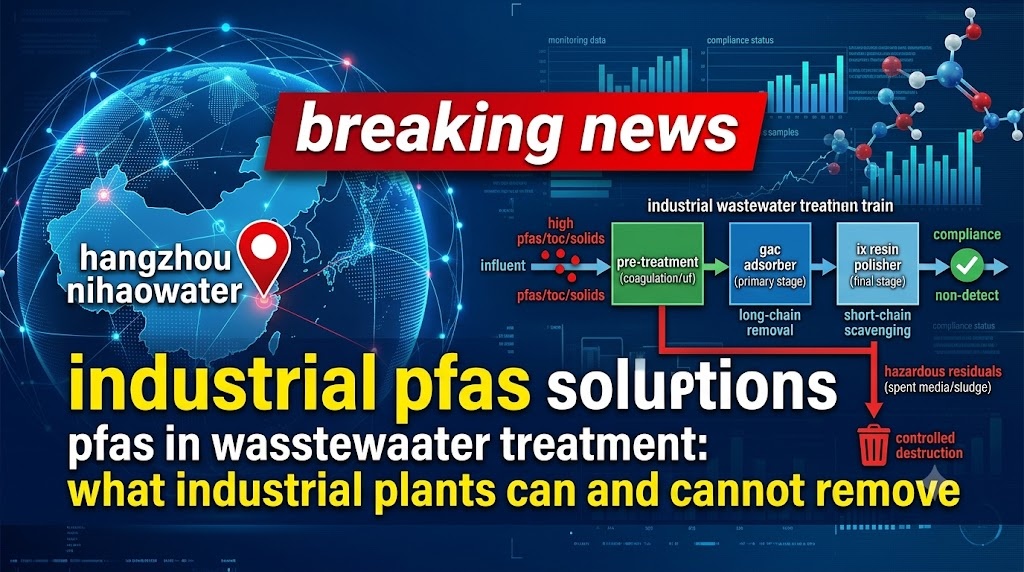 廃水処理における PFAS: 産業プラントで除去できるものと除去できないもの